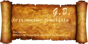 Gritzmacher Domitilla névjegykártya
