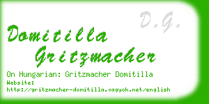 domitilla gritzmacher business card